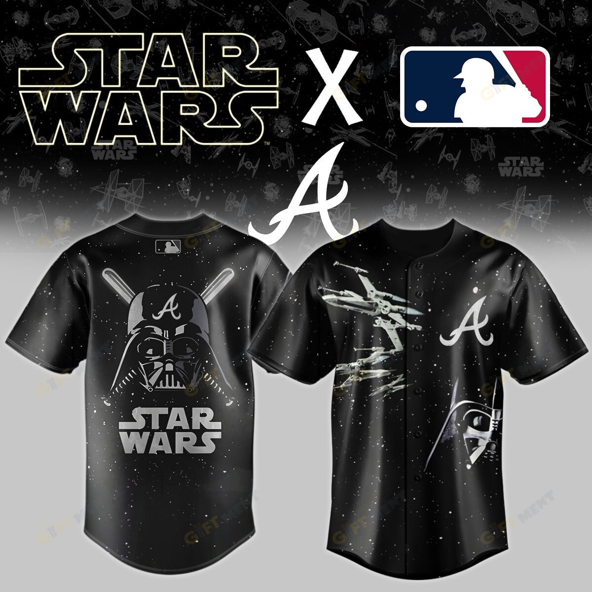 Atlanta Braves x Star wars Baseball Jersey