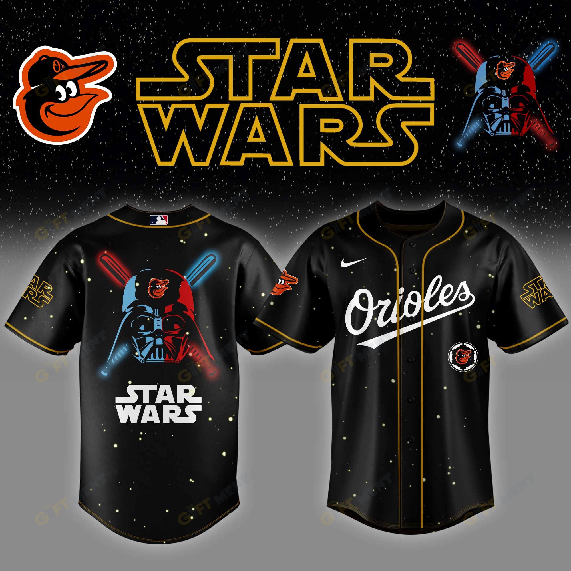 Baltimore Orioles MLB x StarWars Baseball Jersey