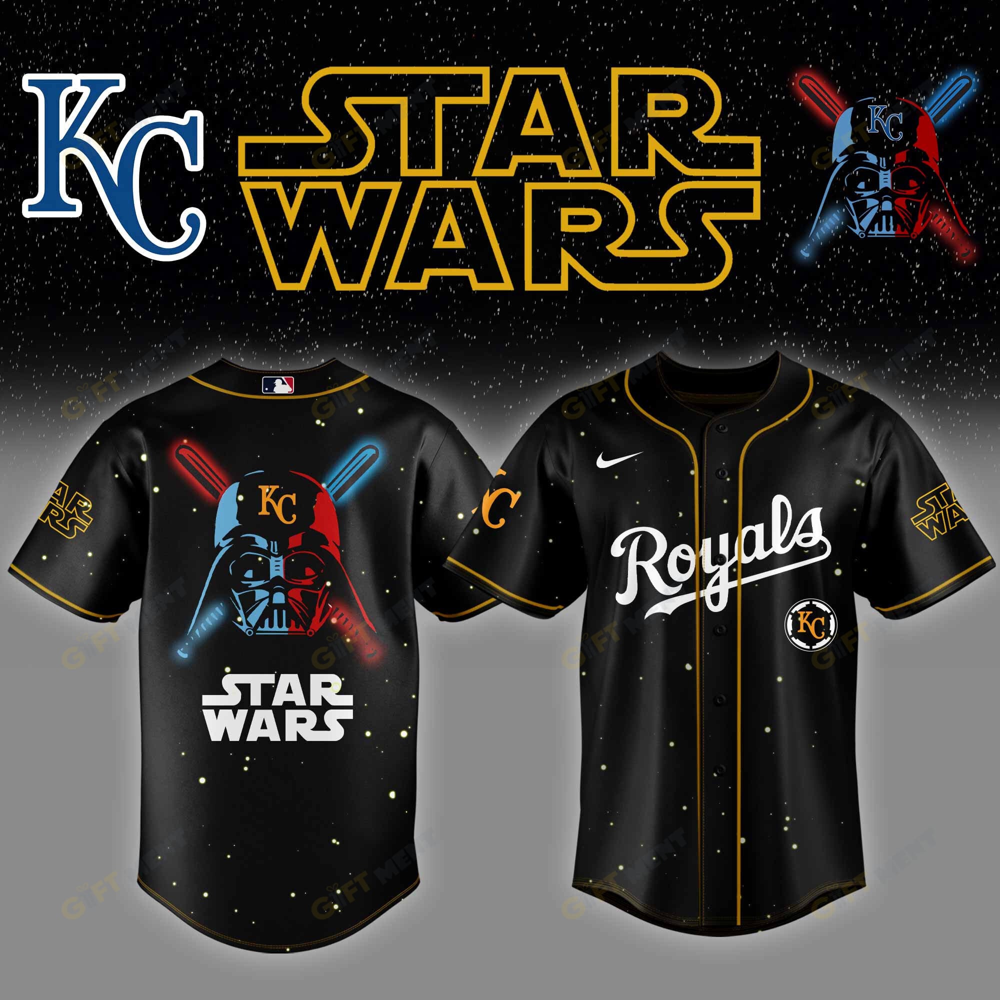 Kansas City Royals MLB x StarWars Baseball Jersey