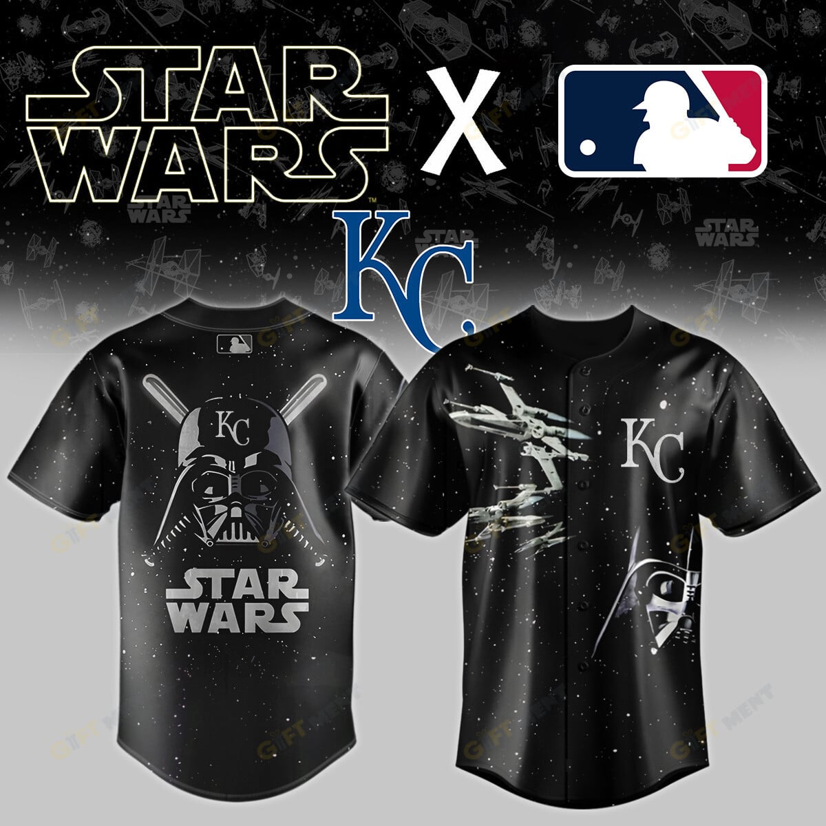 Kansas City Royals x Star wars Baseball Jersey