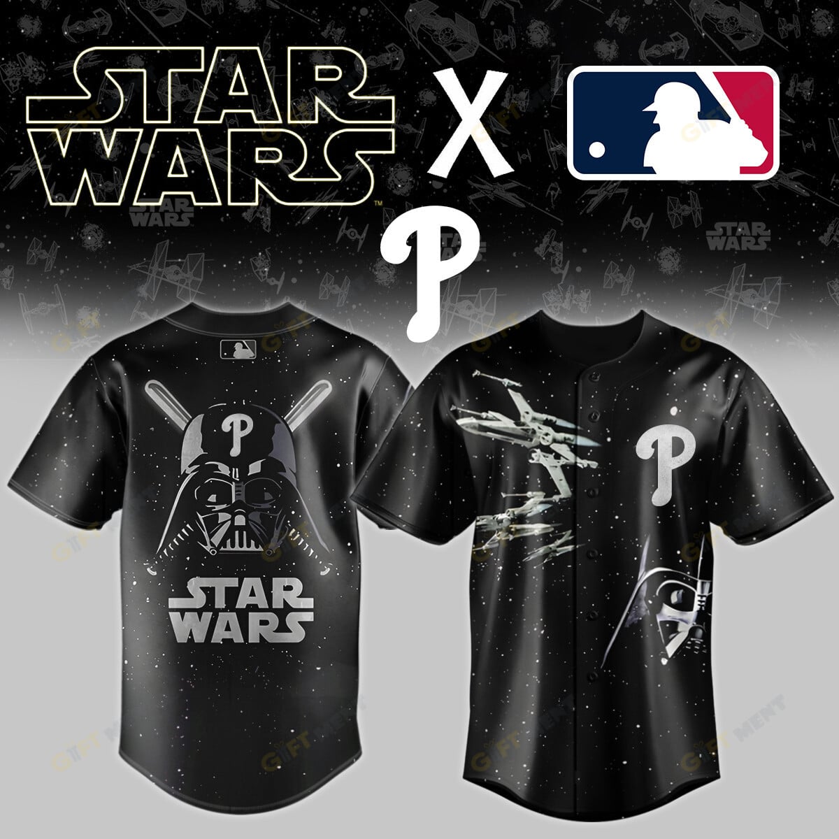 Philadelphia Phillies x Star wars Baseball Jersey