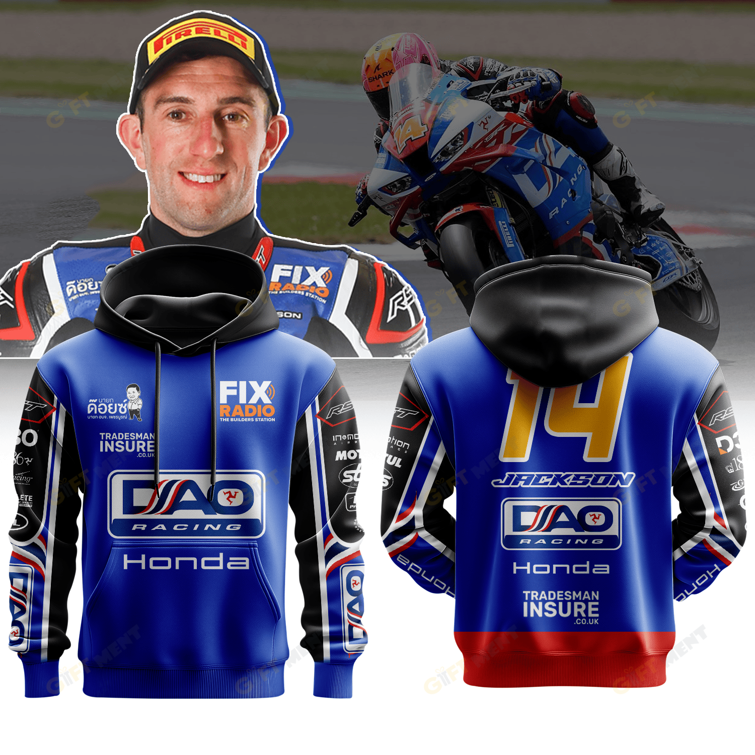 DAO Racing Honda Premium Hoodie