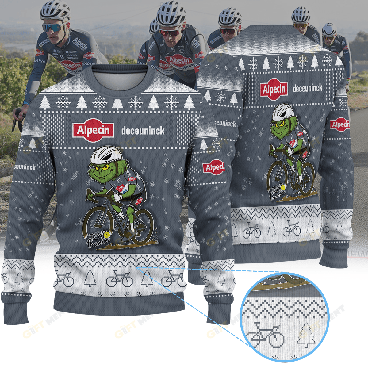 Alpecin Deceuninck × Grinch Christmas Ugly Sweater