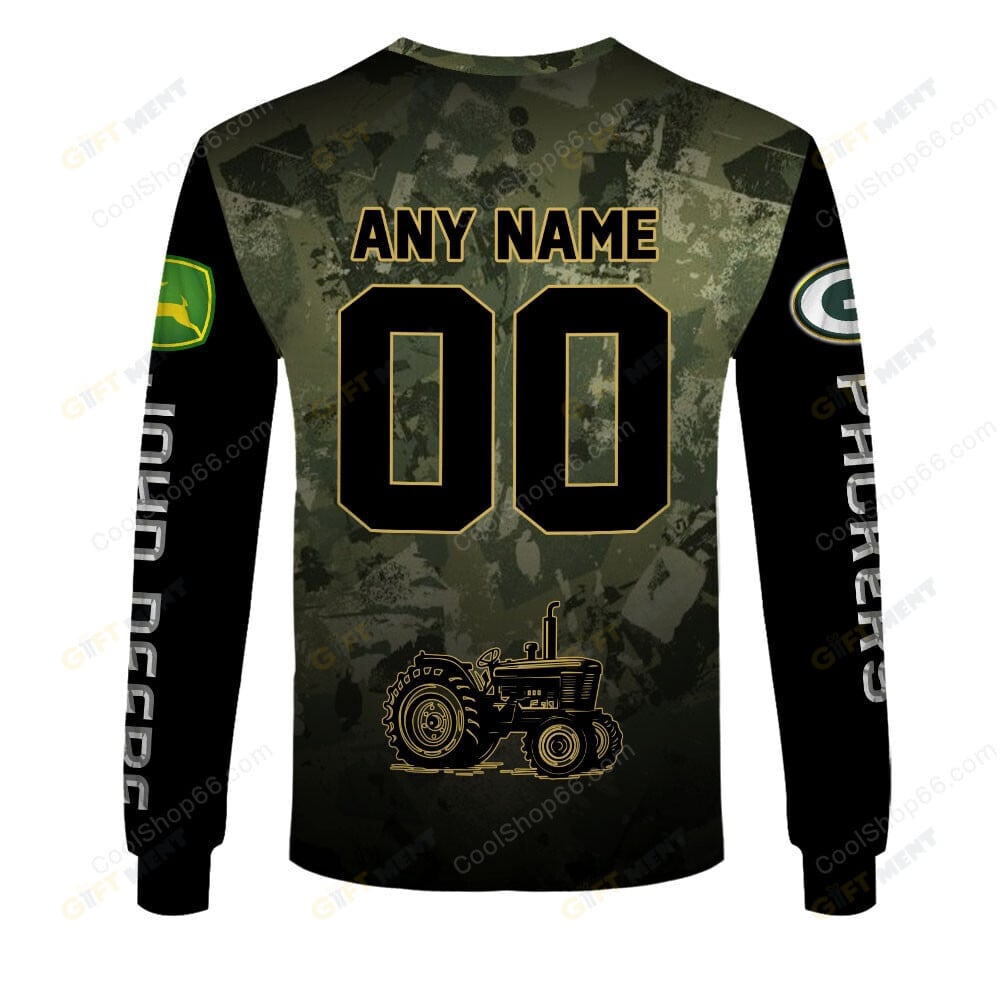 Green Bay Packers x John Deere Hoodie | Funny Green Character Premium Hoodie