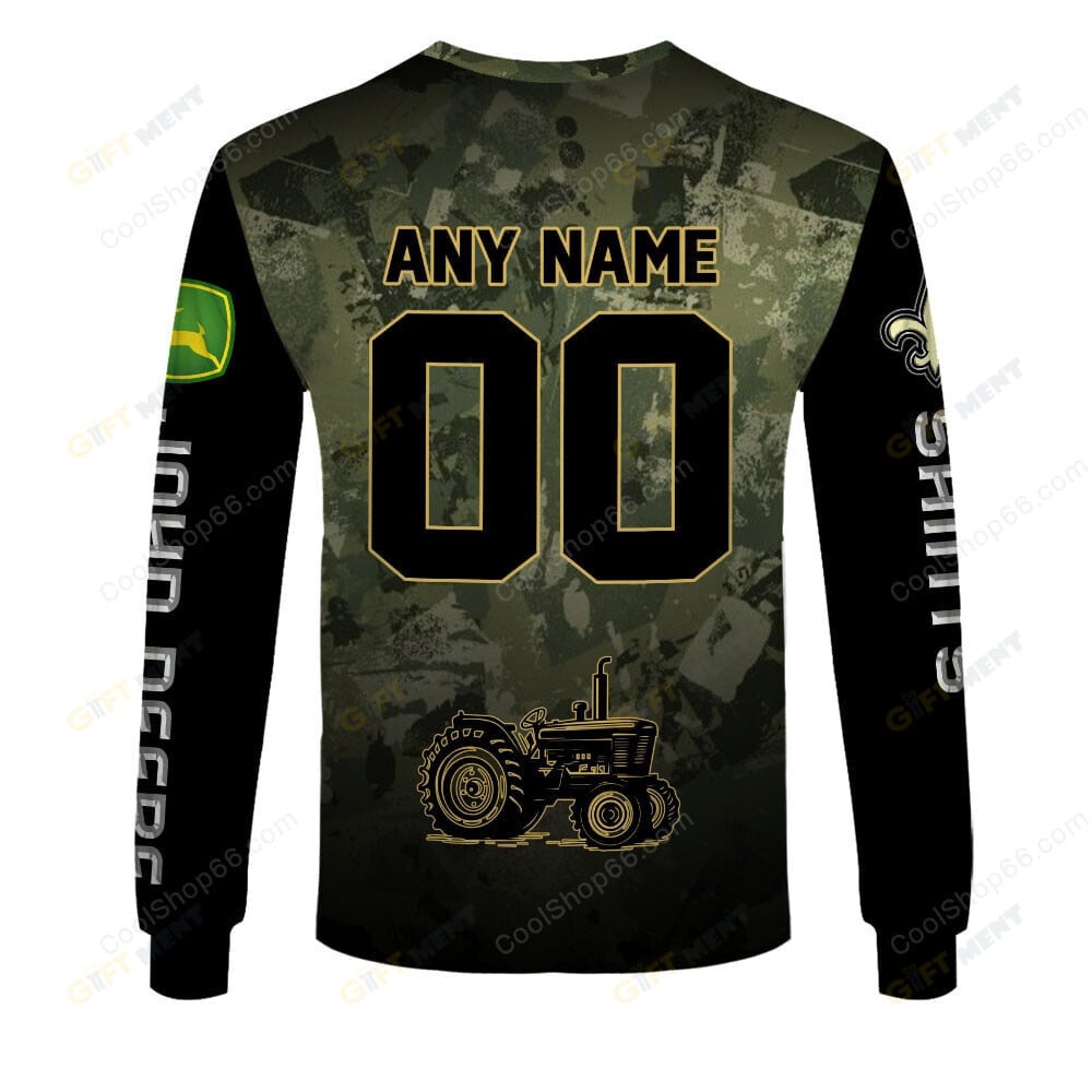 New Orleans Saints x John Deere Hoodie | Funny Green Character Premium Hoodie