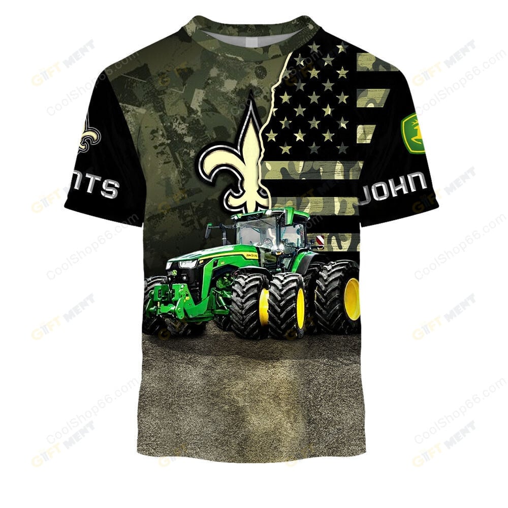 New Orleans Saints x John Deere Hoodie | Funny Green Character Premium Hoodie