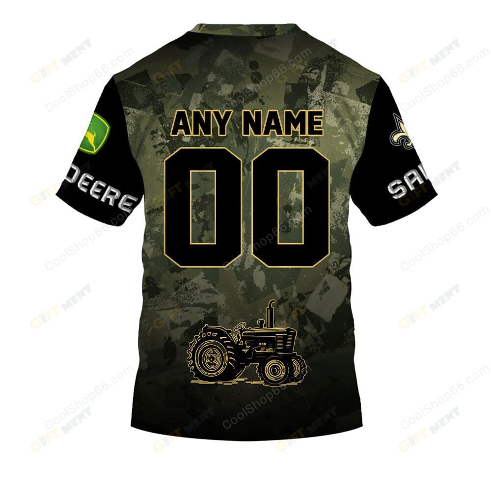 New Orleans Saints x John Deere Hoodie | Funny Green Character Premium Hoodie