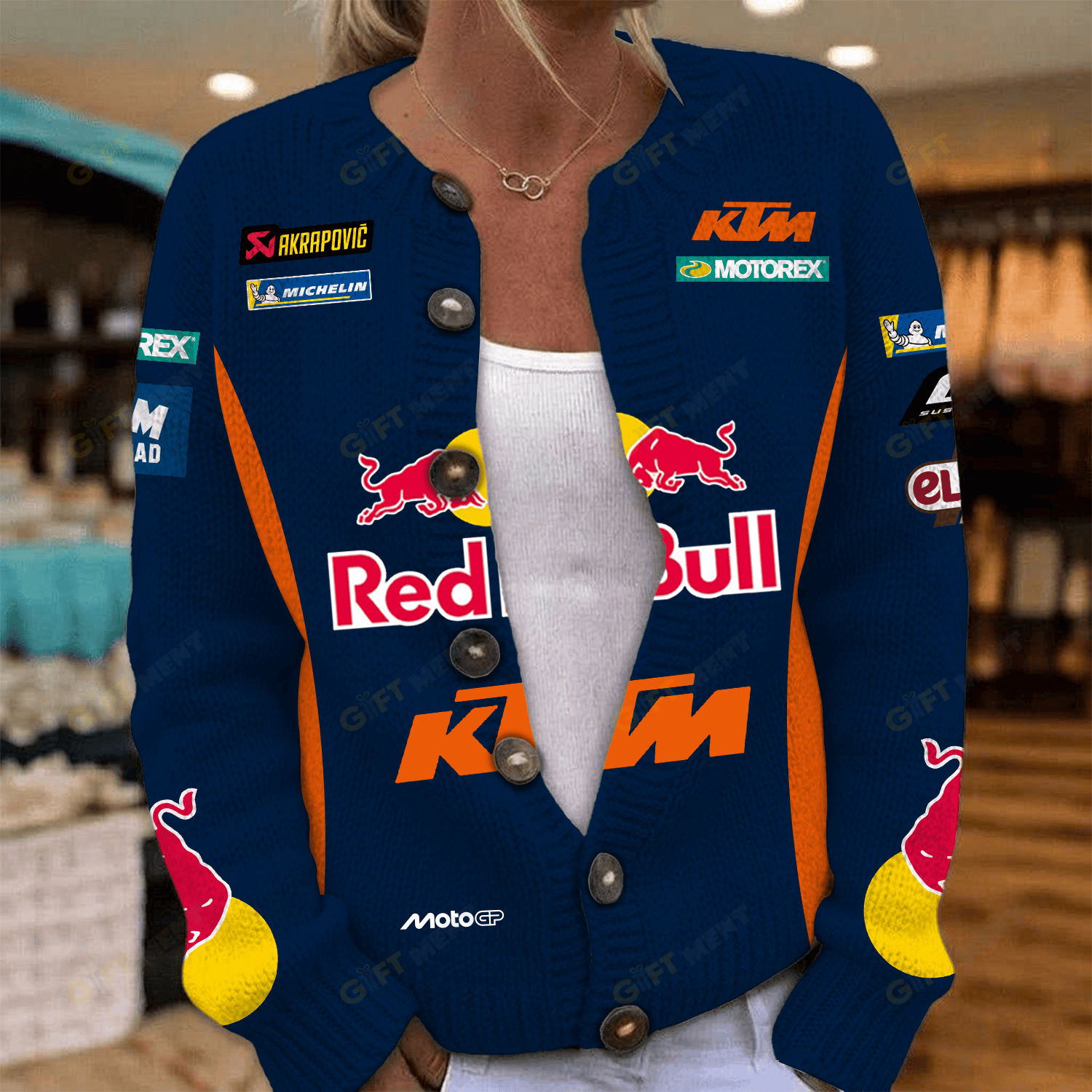 Red Bull KTM Factory Racing Inspired Knit Cardigan