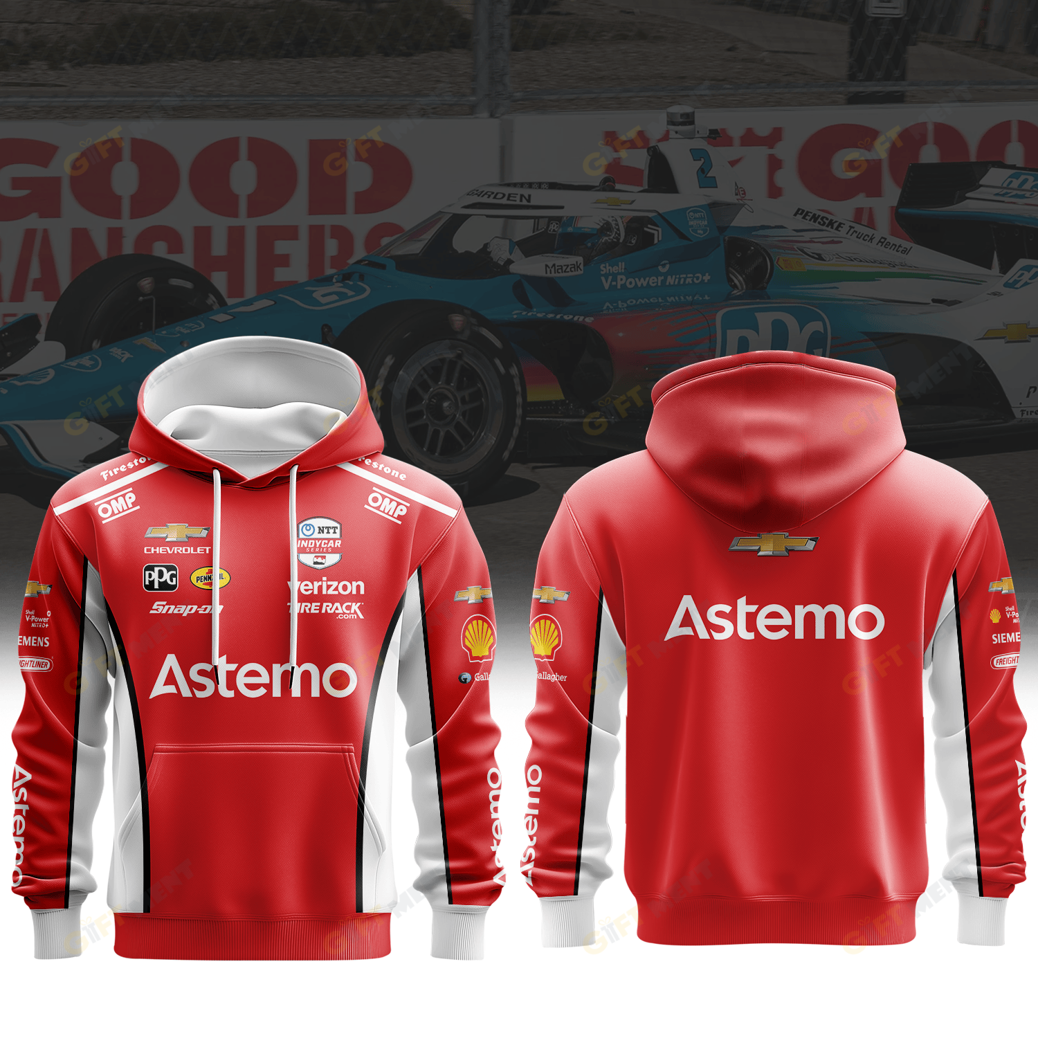 Team Penske Josef Newgarden Inspired 3D Apparel