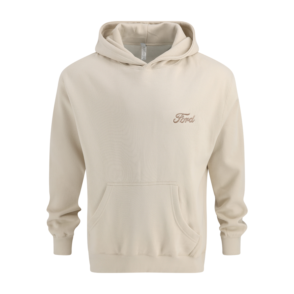 Ford Script Cream Oversized Hoodie
