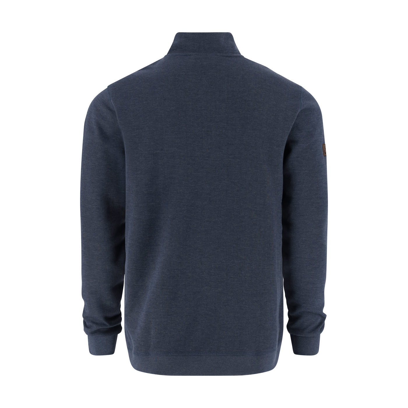 Ford Mens Heather Navy Quarter Zip Sweatshirt