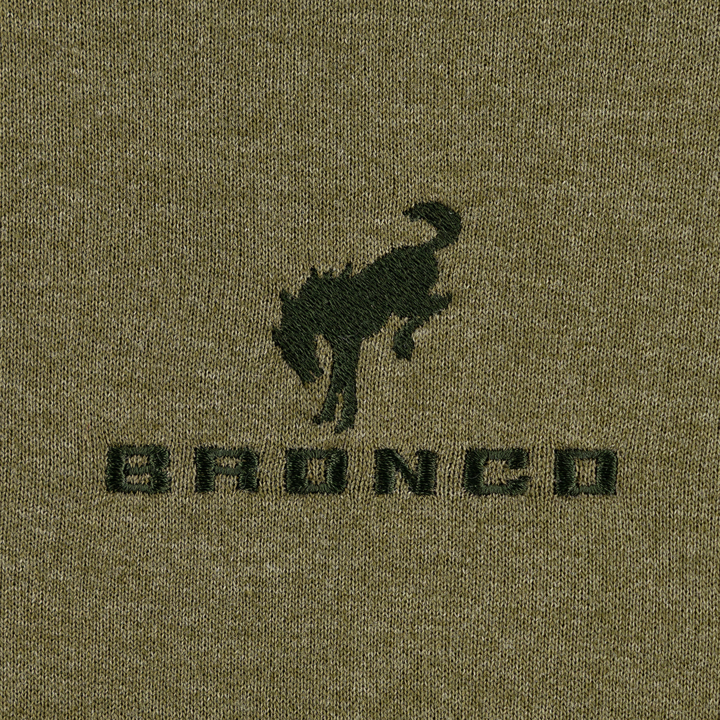 Ford Bronco Mens Dark Green Zip Up Hoodie