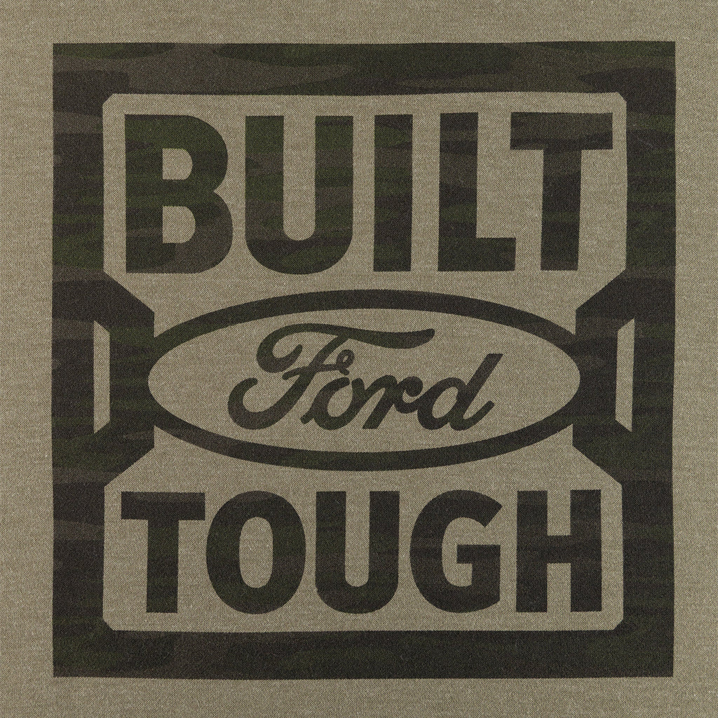Ford Trucks Green Built Ford Tough Mens Hoodie