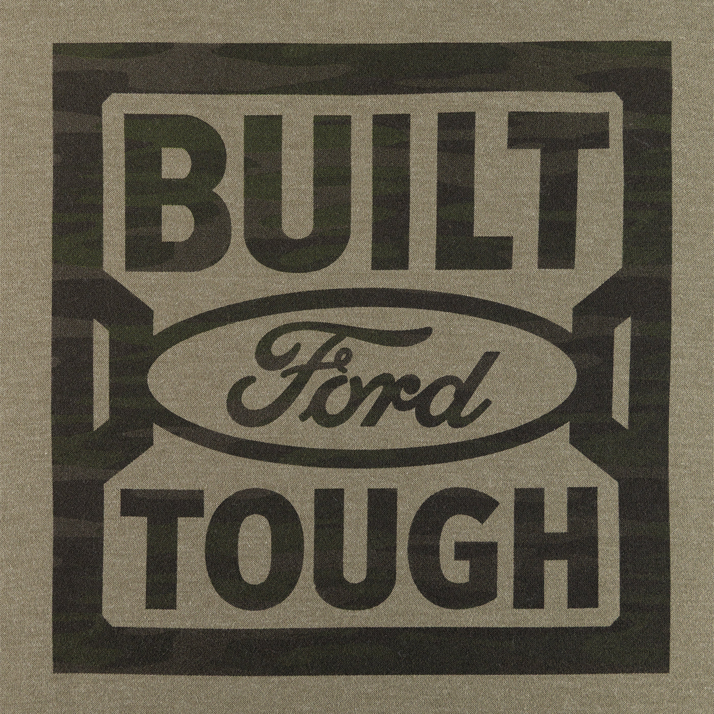 Ford Trucks Green Built Ford Tough Mens Hoodie