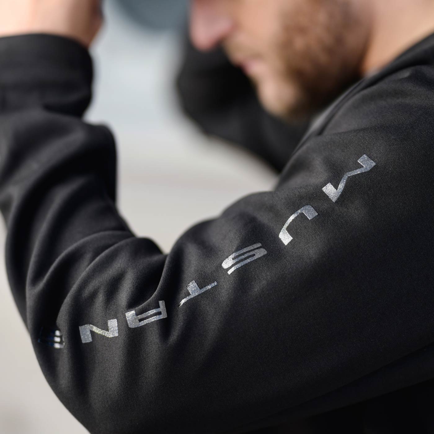 Ford Mustang Mens Black Zip Up Hoodie