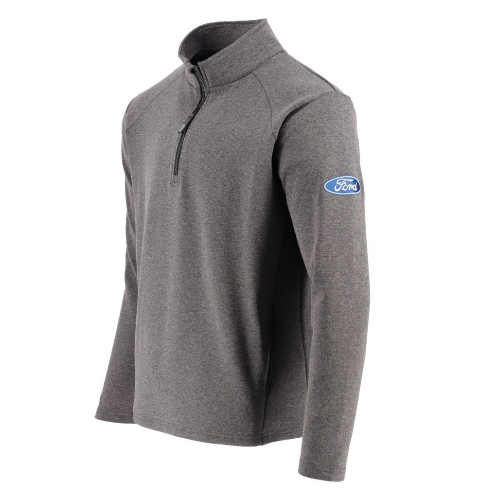 Ford Oval Logo Mens Long Sleeve Quarter Zip Sweatshirt