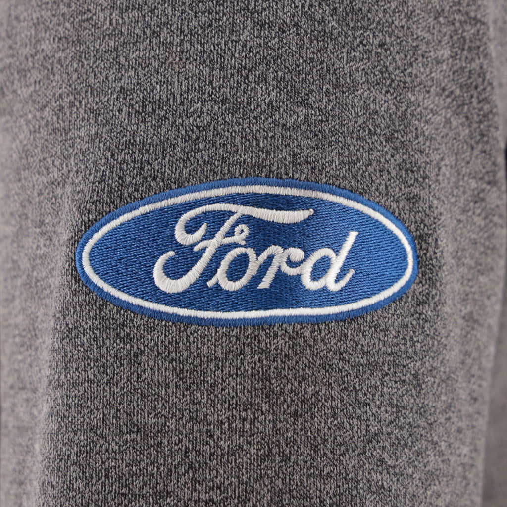 Ford Oval Logo Mens Long Sleeve Quarter Zip Sweatshirt