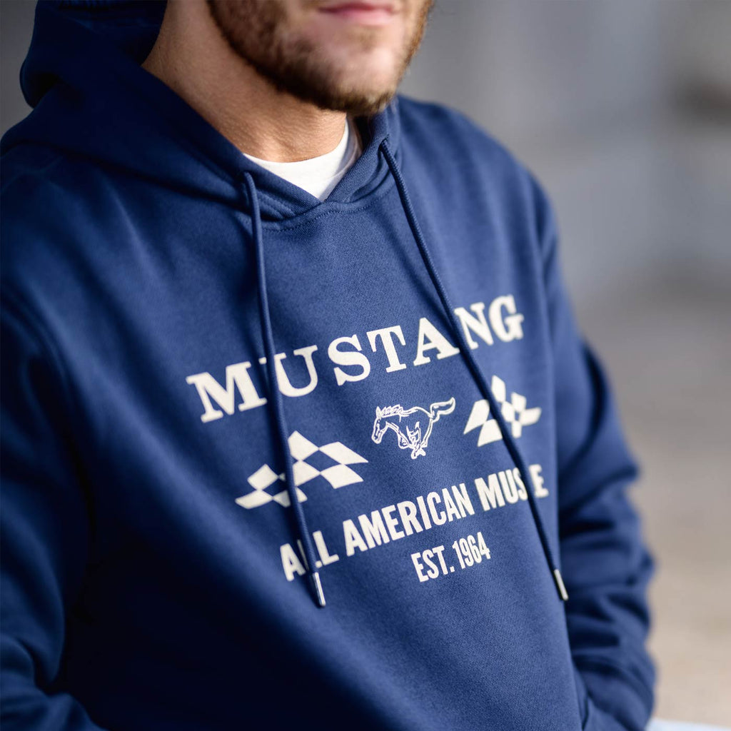 Ford Vintage Mustang 1964 All American Muscle Mens Hoodie