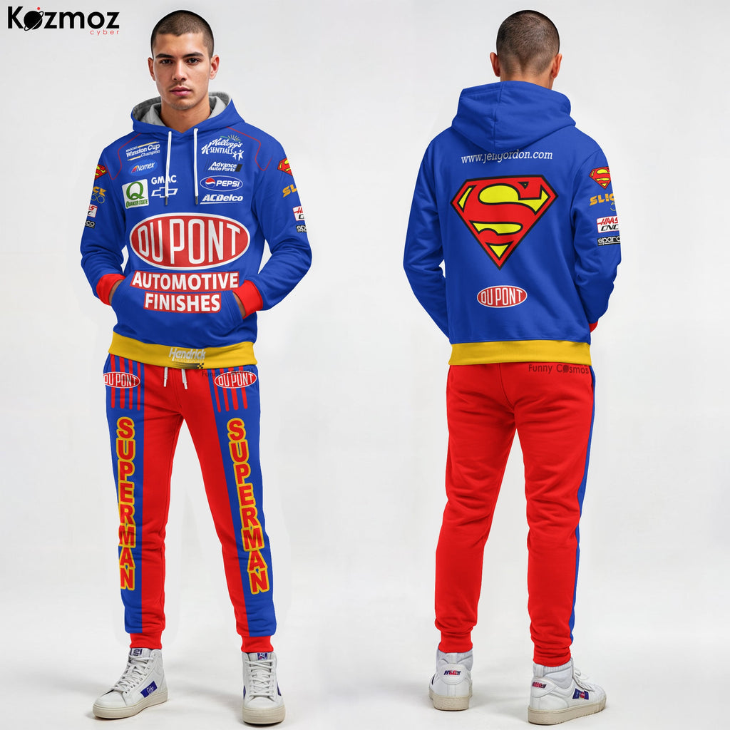 Jeff Gordon Racing Costume No. 24 Race-Used Superman Firesuit Collection - Hendrick Motorsports NASCAR Racing Team