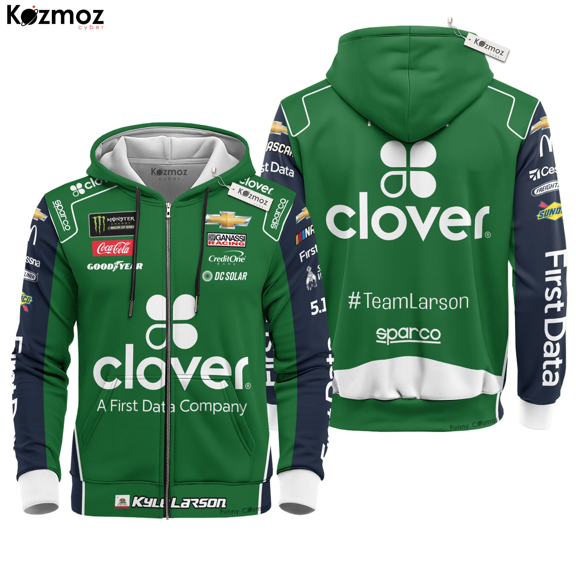 Kyle Larson Racing Firesuit Costume Signed & Race-Used 2018 Collection - Hendrick Motorsports NASCAR Racing Team